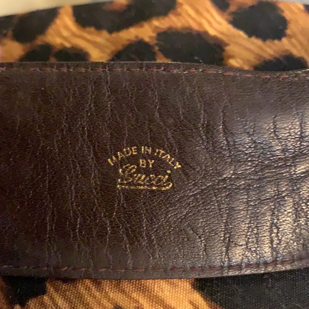 Iconic Gucci Brown Leather Interlocking Gg Belt V… - image 5